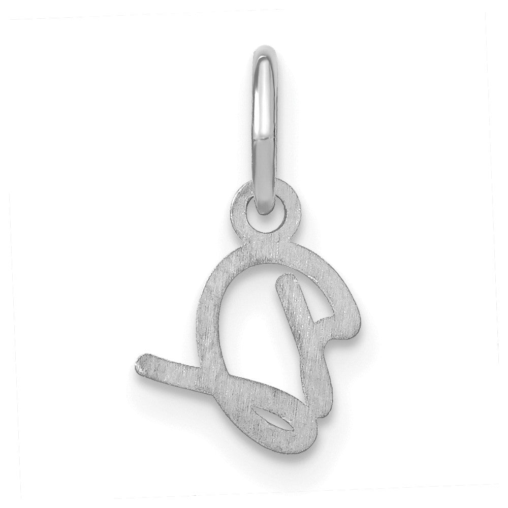 14KW Upper case Letter D Initial Charm