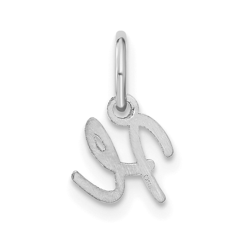 14KW Upper case Letter H Initial Charm