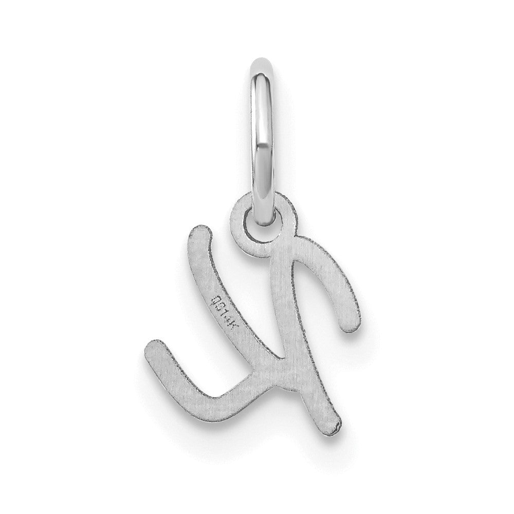 14KW Upper case Letter K Initial Charm