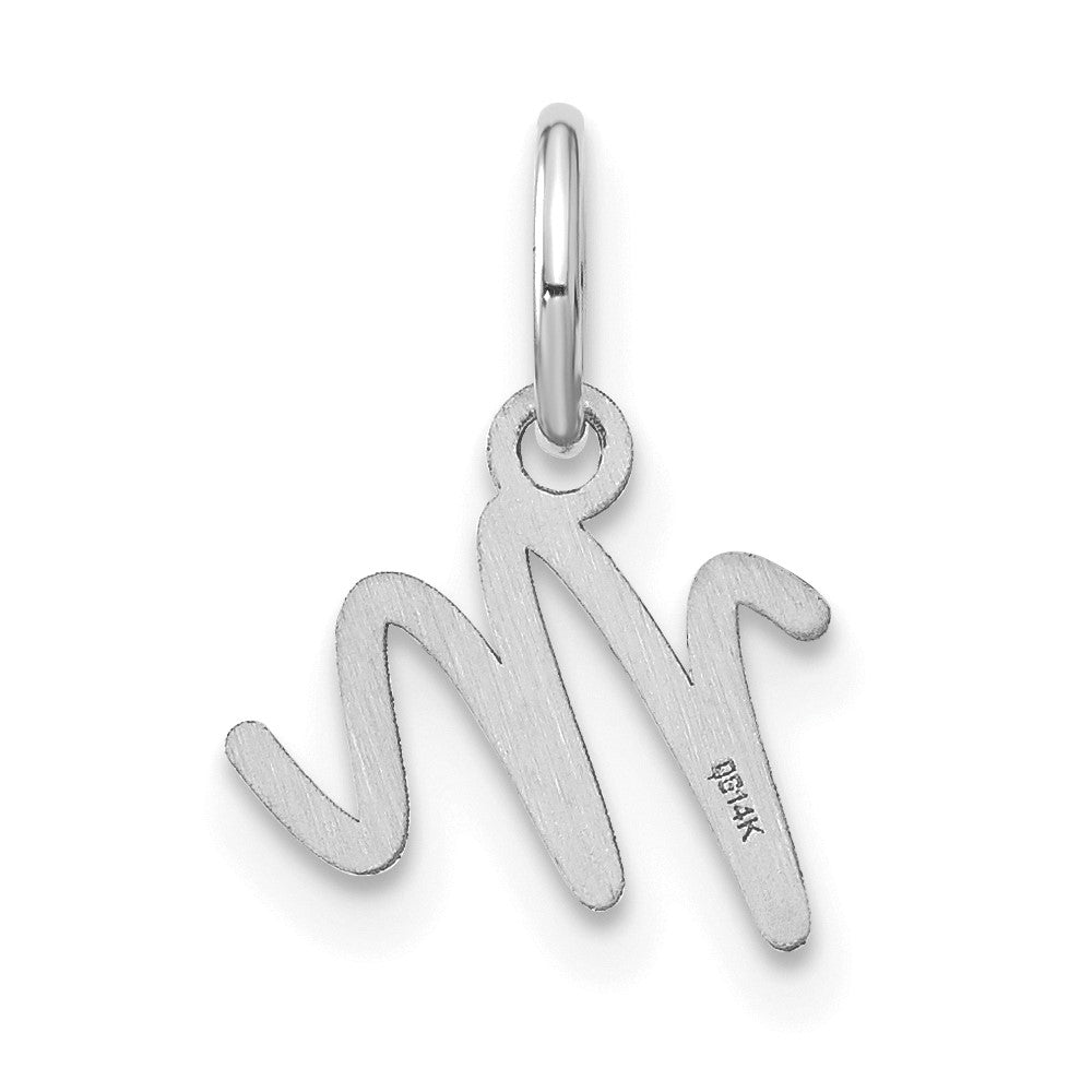 14KW Upper case Letter M Initial Charm