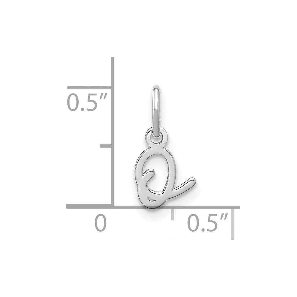 14KW Upper case Letter O Initial Charm
