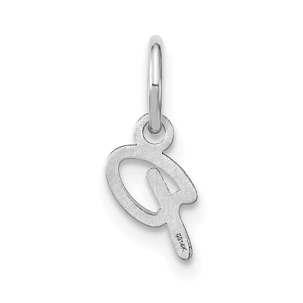 14KW Upper case Letter P Initial Charm