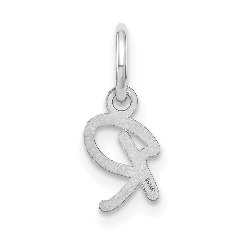 14KW Upper case Letter R Initial Charm