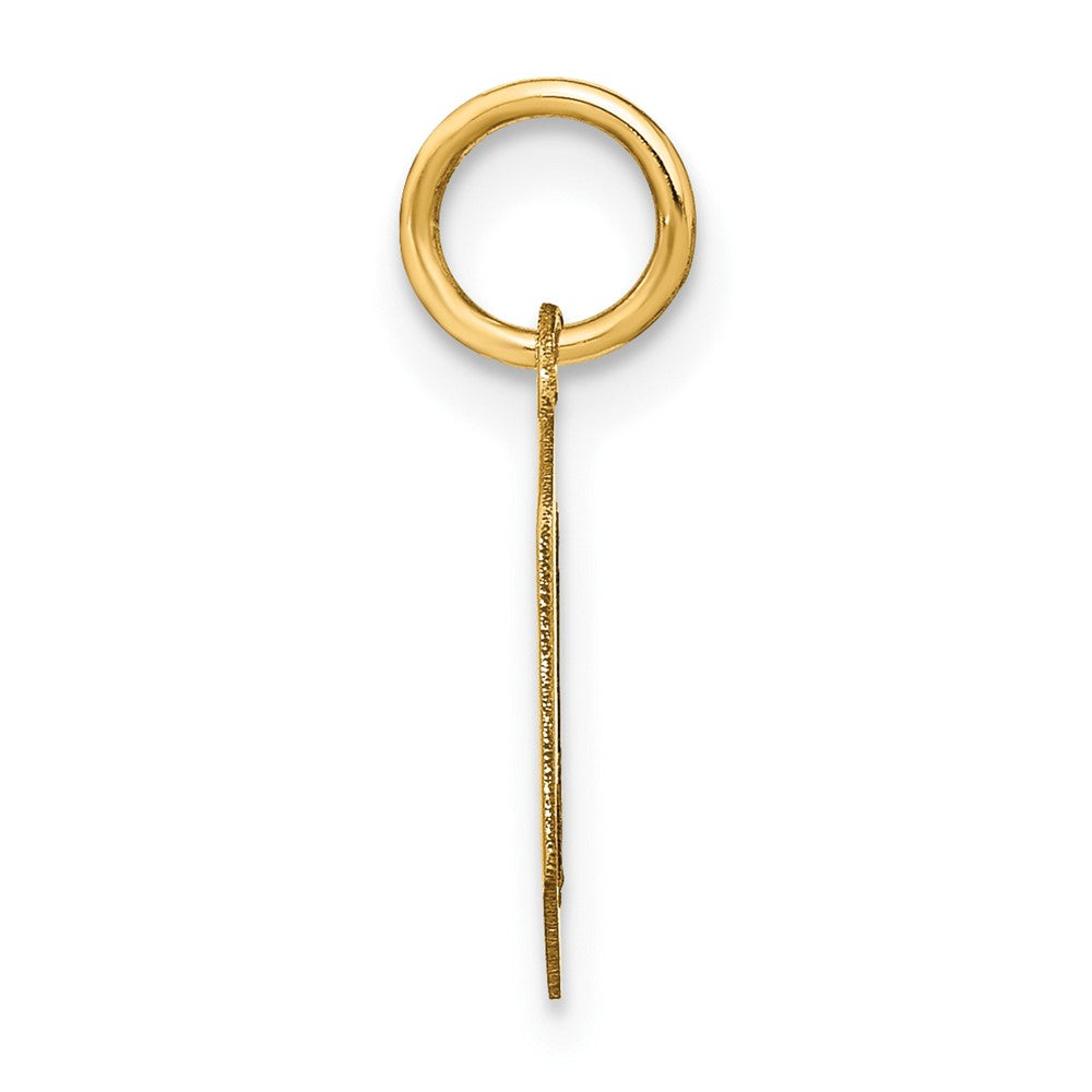 14KY Letter O Initial Pendant