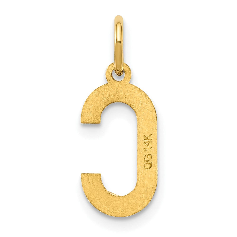 14ky Letter C Initial Pendant