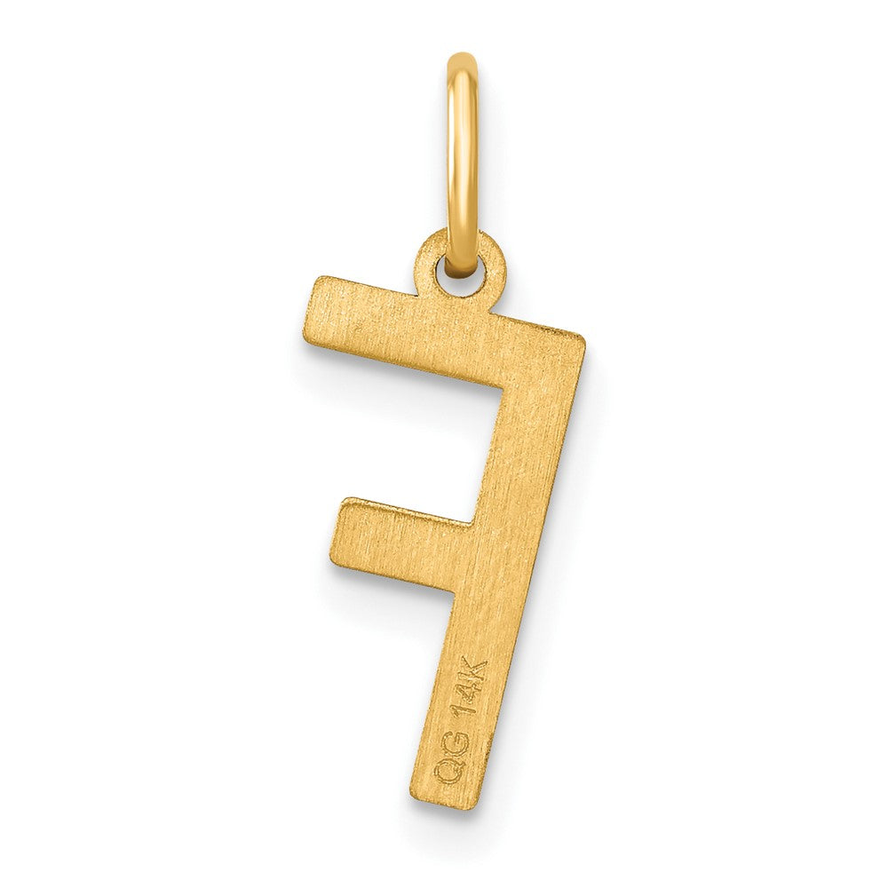 14ky Letter F Initial Pendant