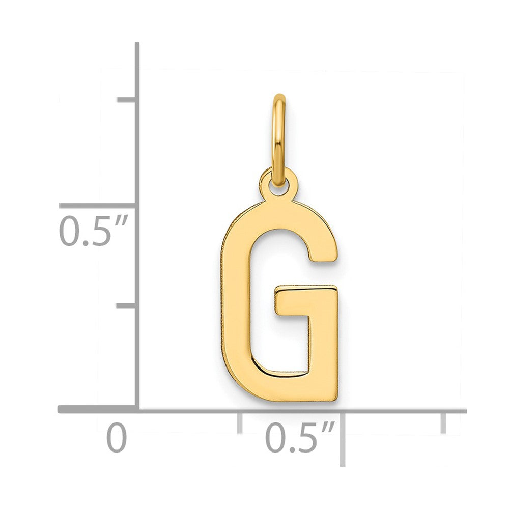 14ky Letter G Initial Pendant