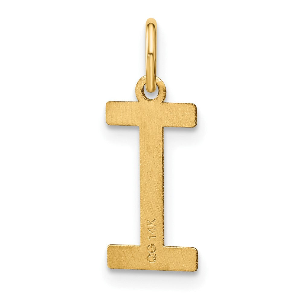 14ky Letter I Initial Pendant