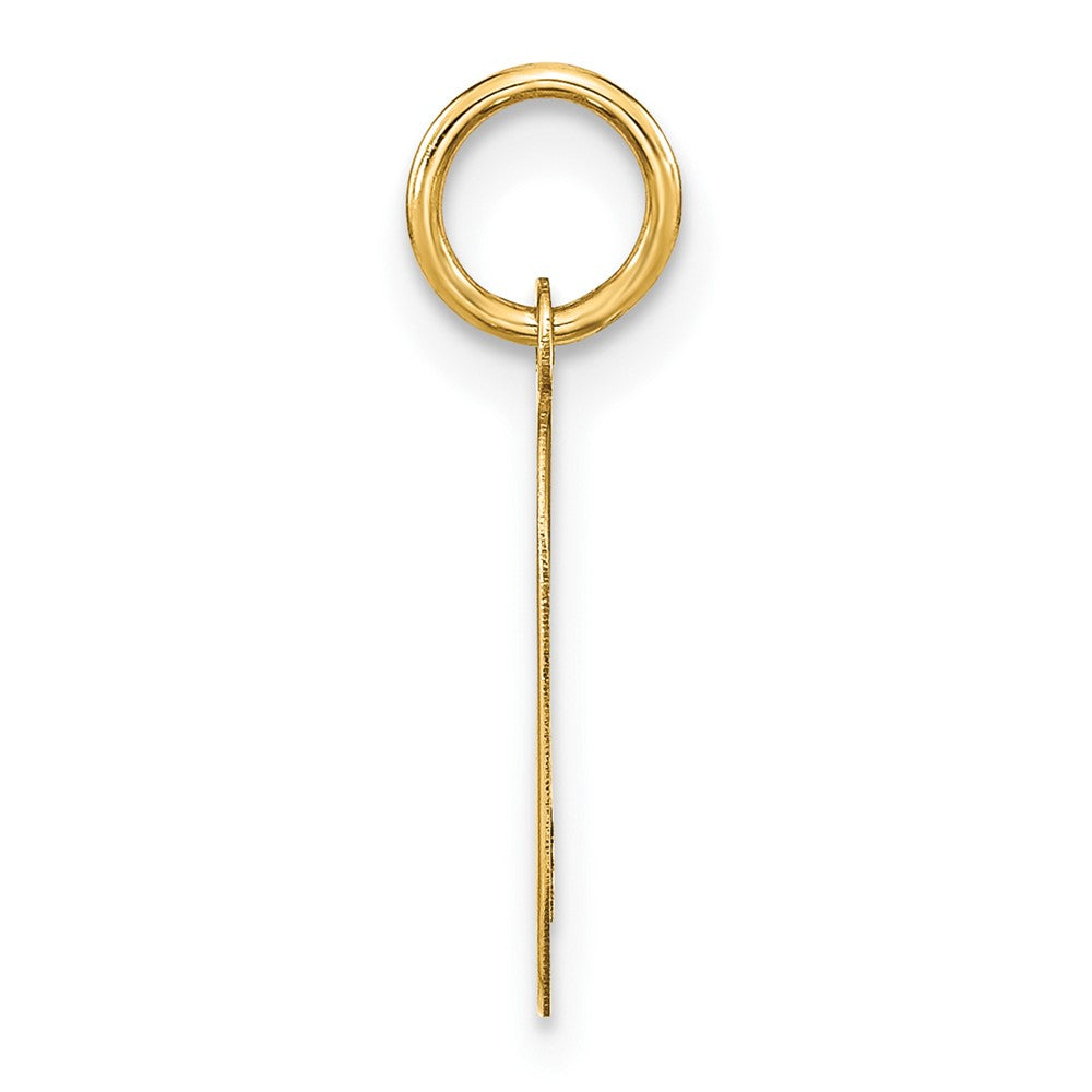 14ky Letter O Initial Pendant