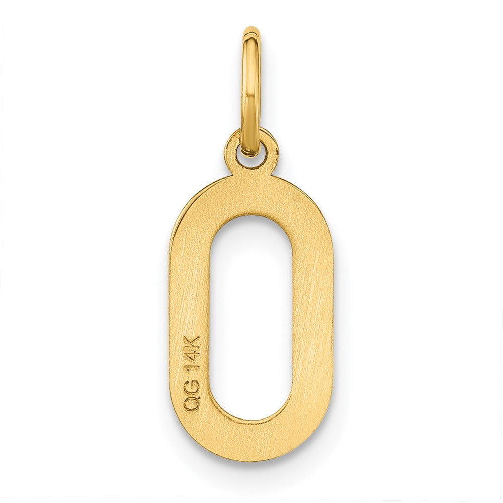 14ky Letter O Initial Pendant
