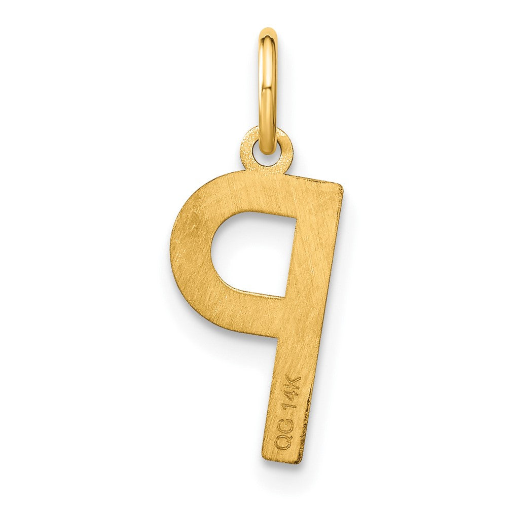 14ky Letter P Initial Pendant