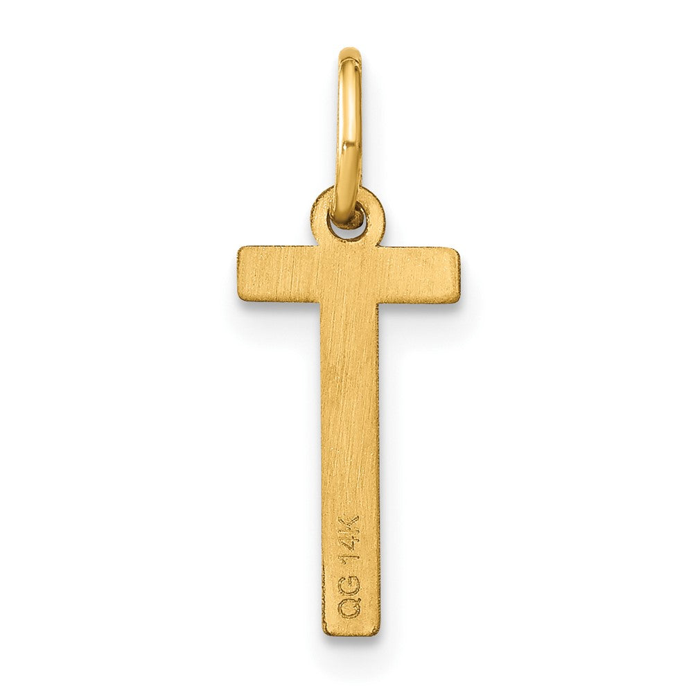 14ky Letter T Initial Pendant