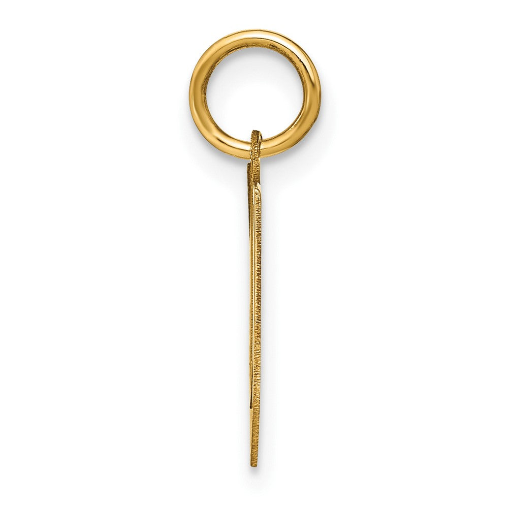 14ky Letter V Initial Pendant