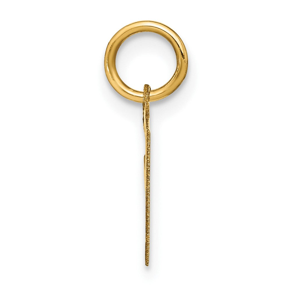 14ky Letter F Initial Pendant