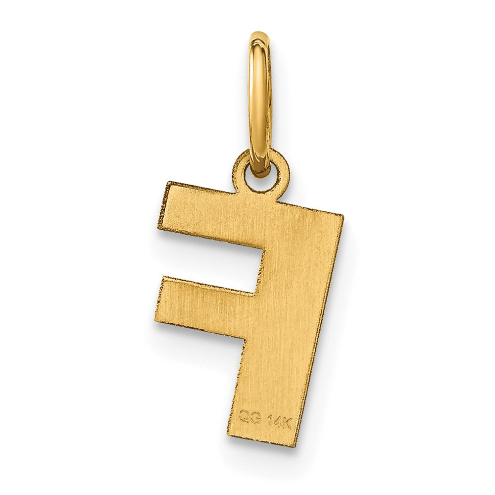14ky Letter F Initial Pendant