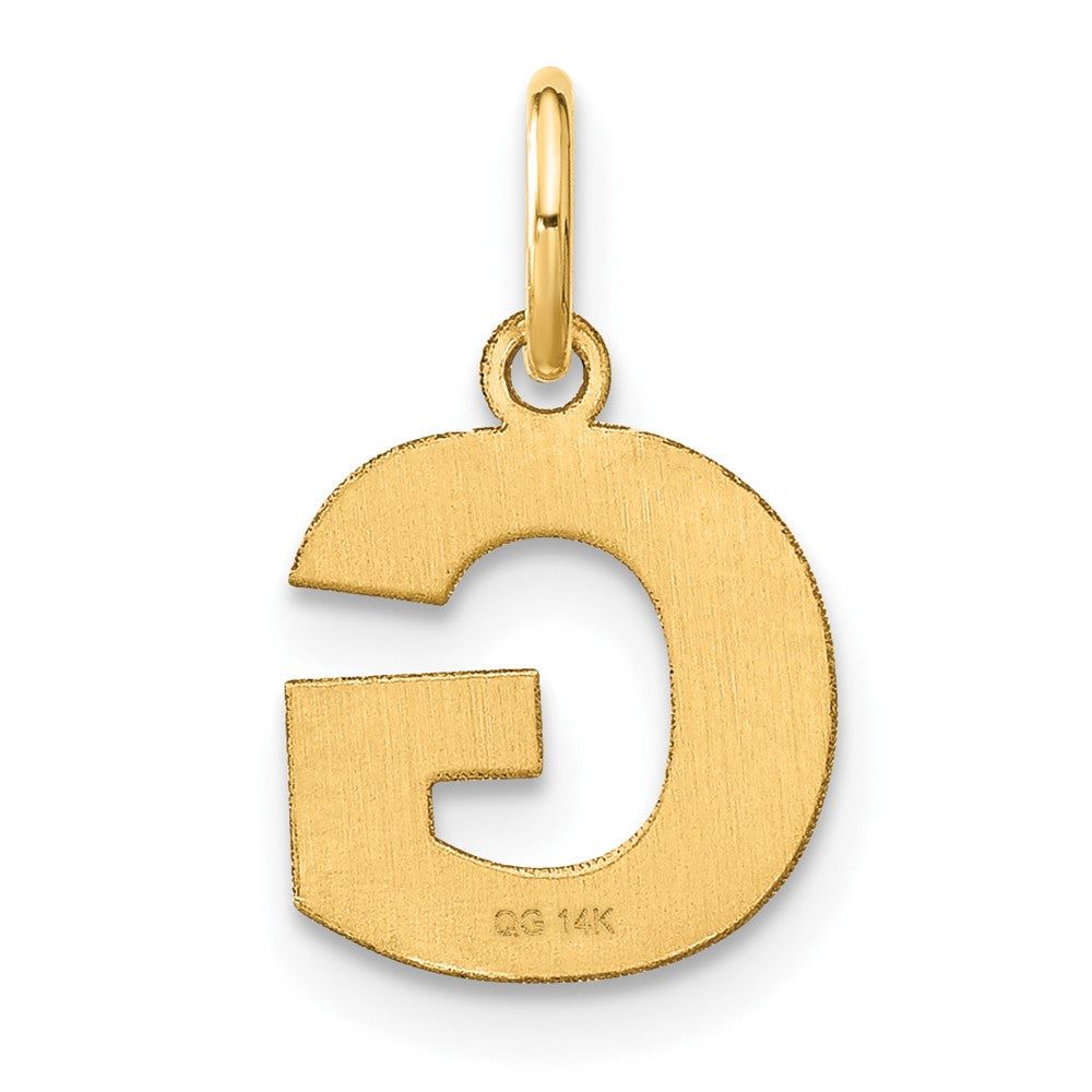 14ky Letter G Initial Pendant