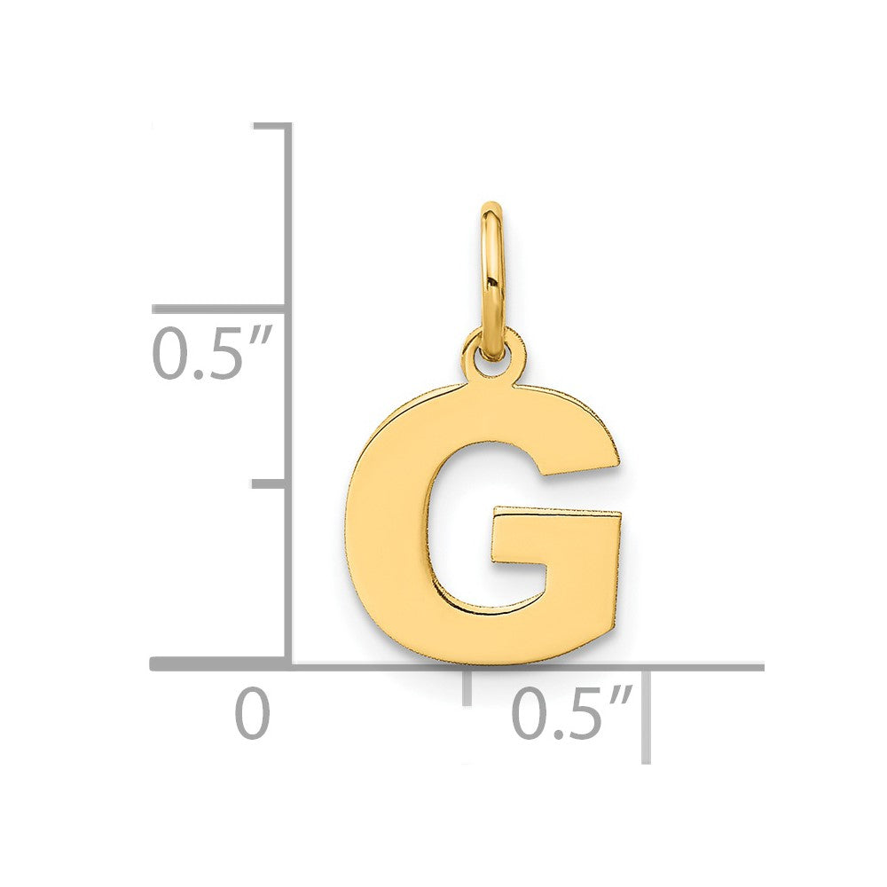 14ky Letter G Initial Pendant