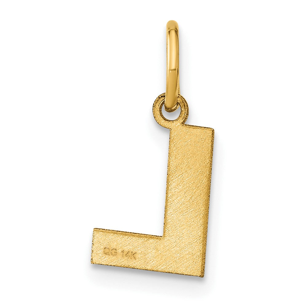 14ky Letter L Initial Pendant
