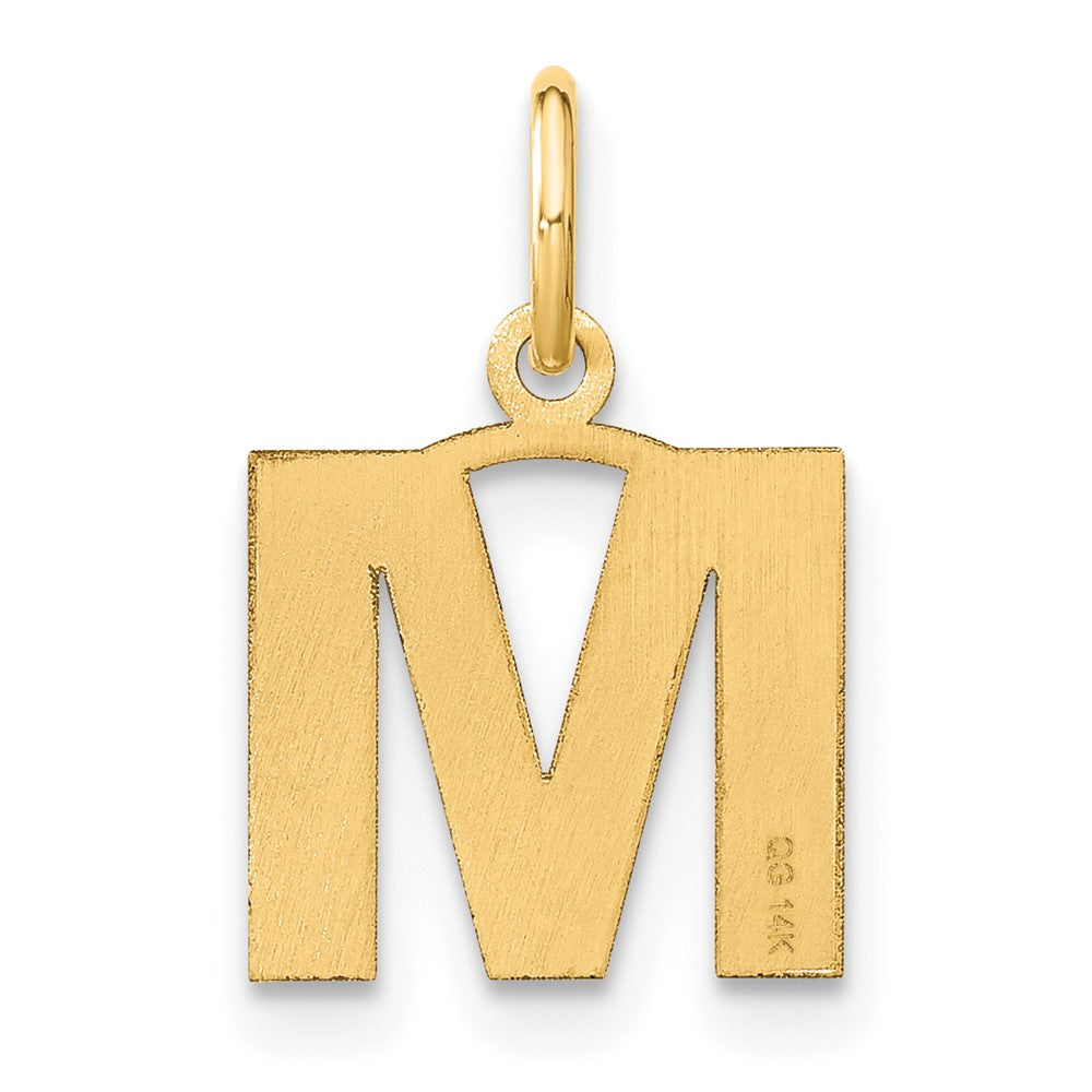 14ky Letter M Initial Pendant