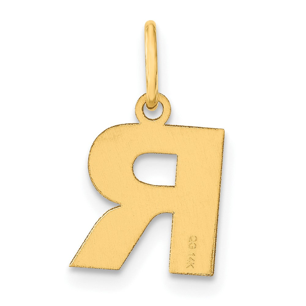 14ky Letter R Initial Pendant