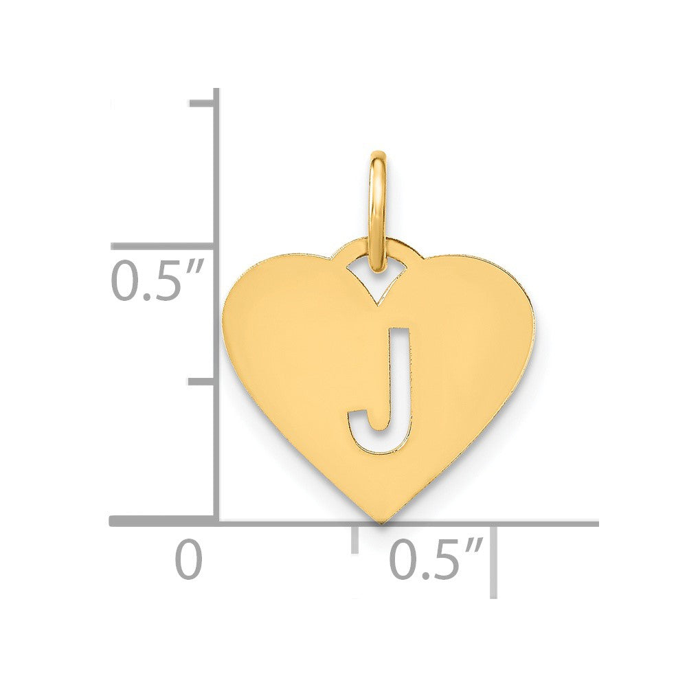 14ky Initial Letter J Initial Charm