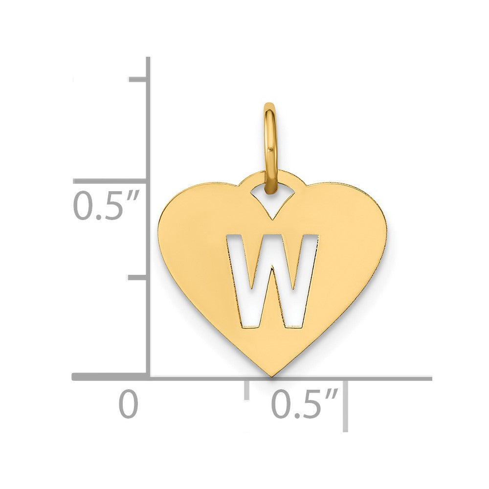 14ky Initial Letter W Initial Charm