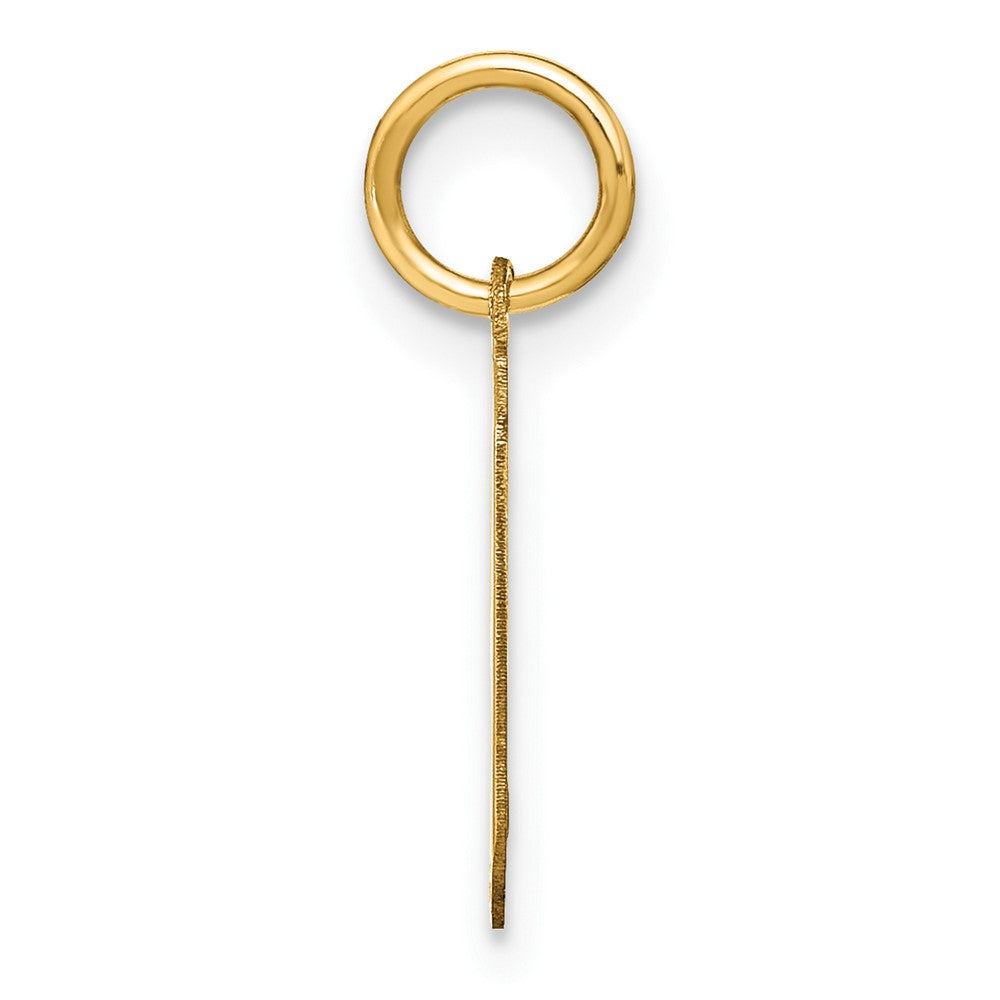 14ky Lowercase Letter G Initial Pendant