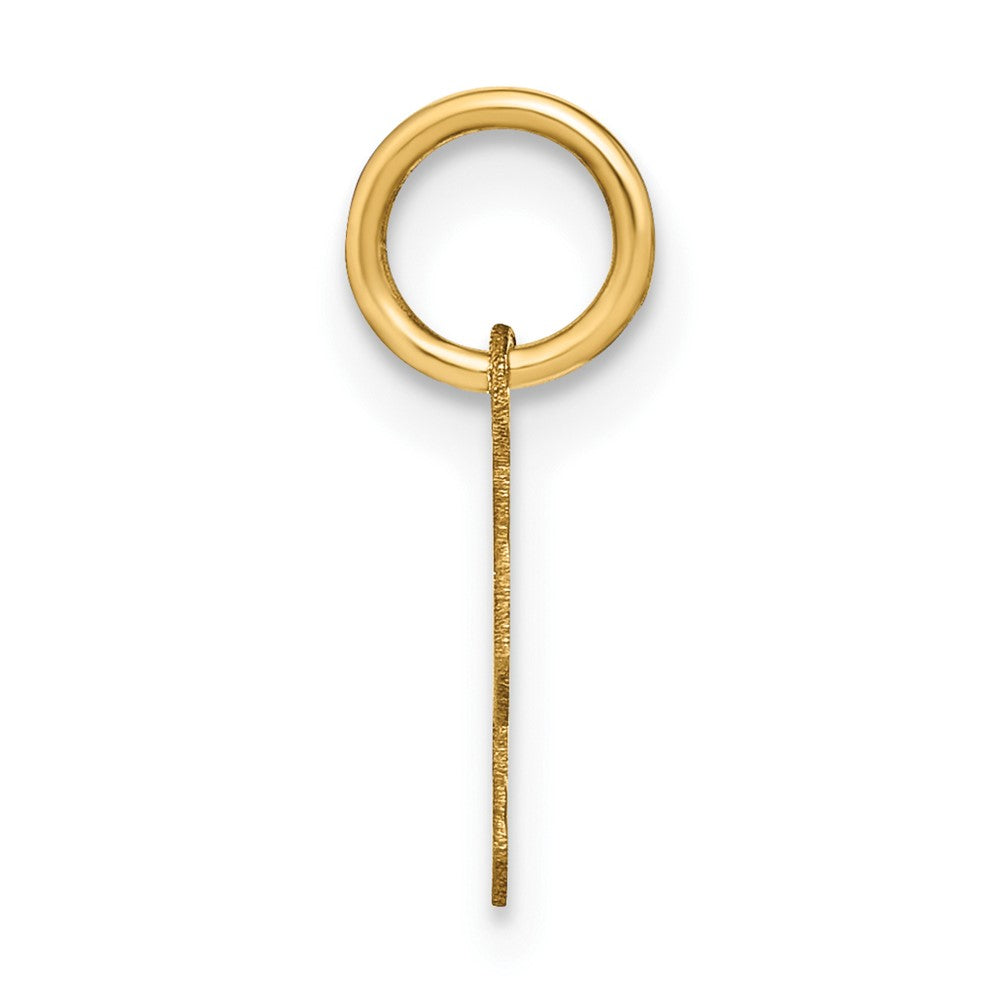 14ky Lowercase Letter S Initial Pendant