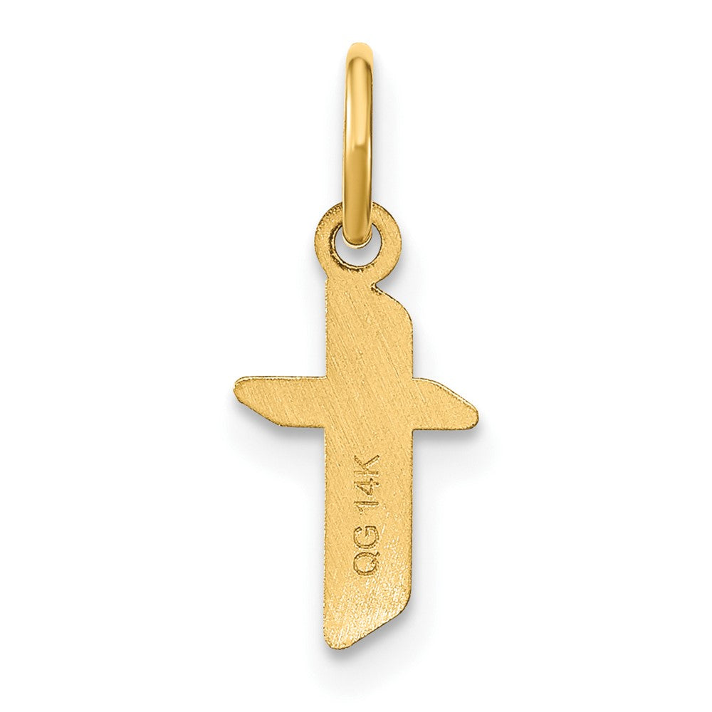 14ky Lowercase Letter T Initial Pendant