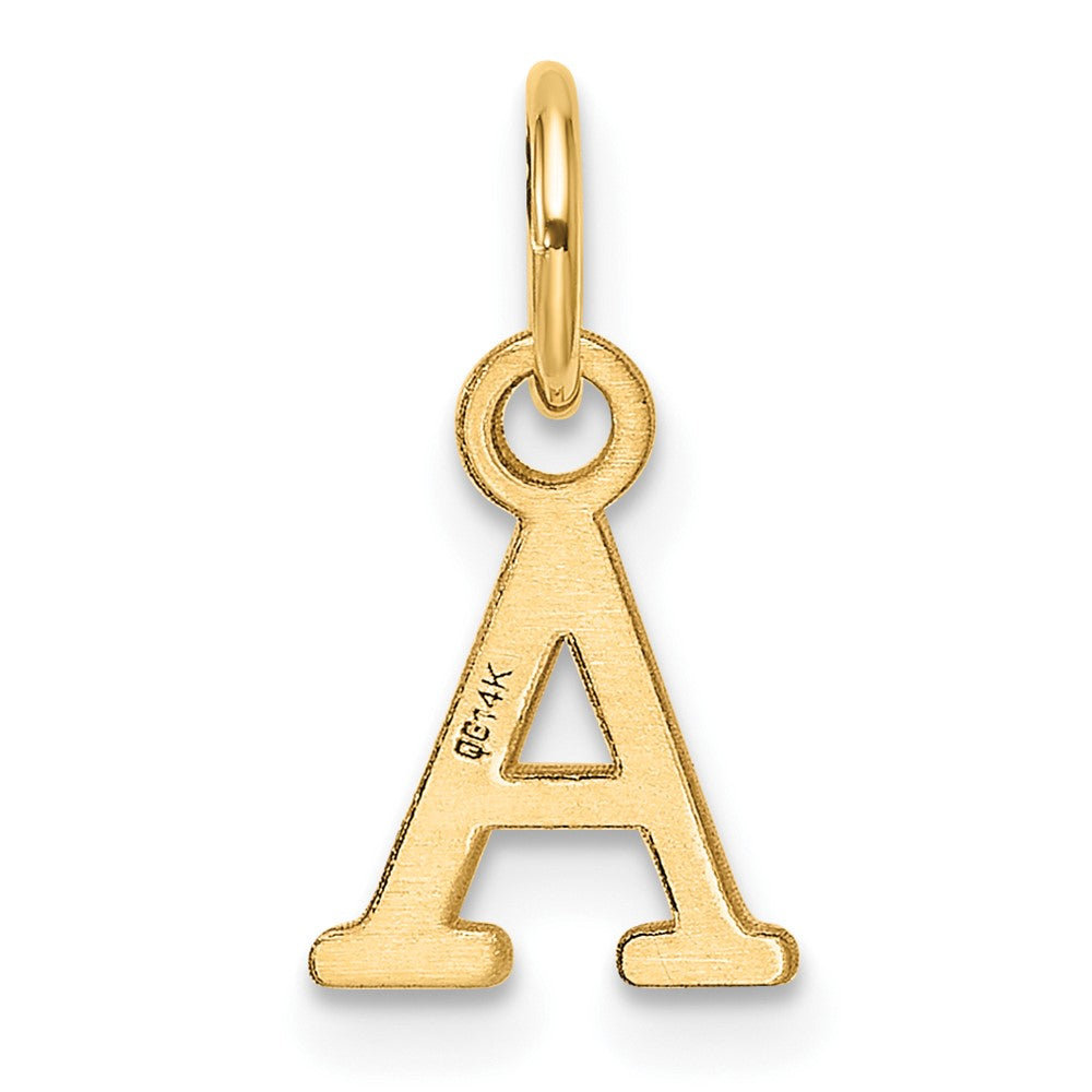 14ky Cutout Letter A Initial Pendant