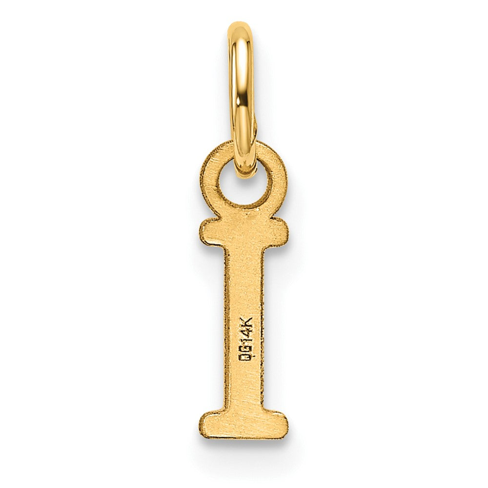 14ky Cutout Letter I Initial Pendant