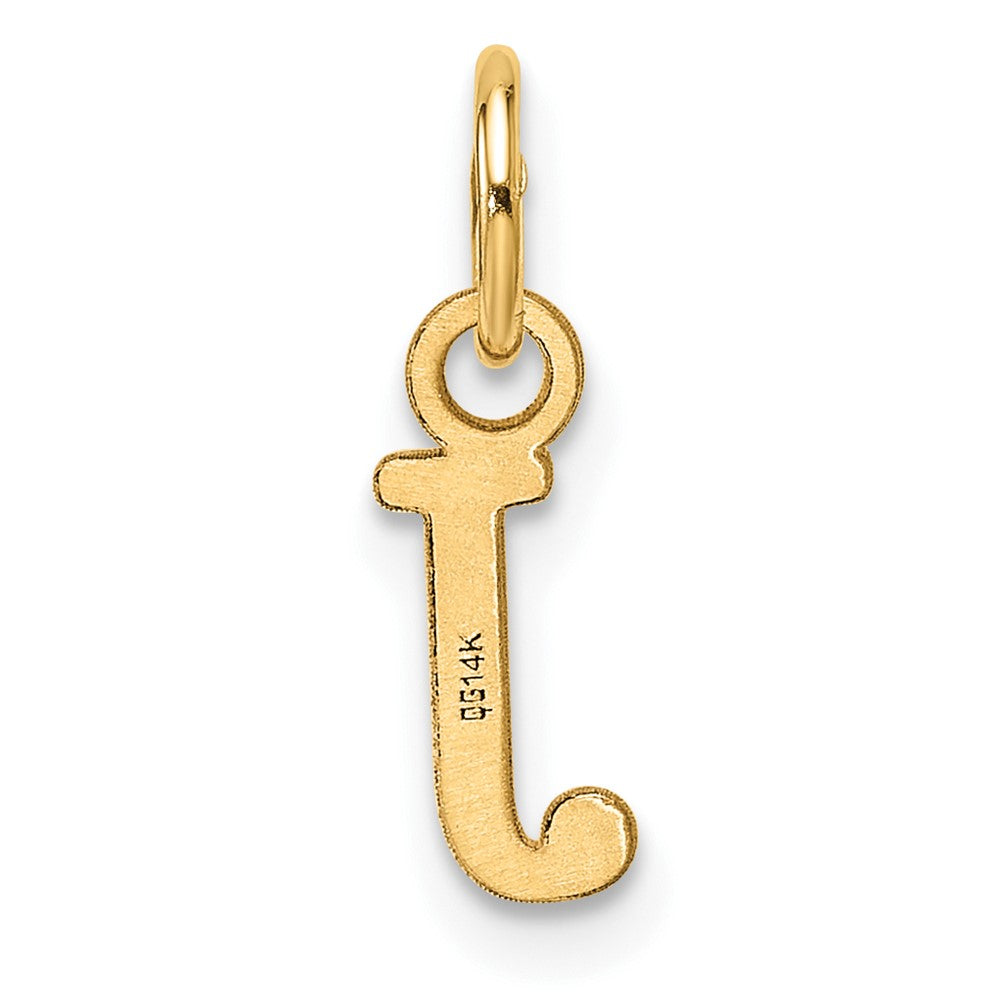 14ky Cutout Letter J Initial Pendant
