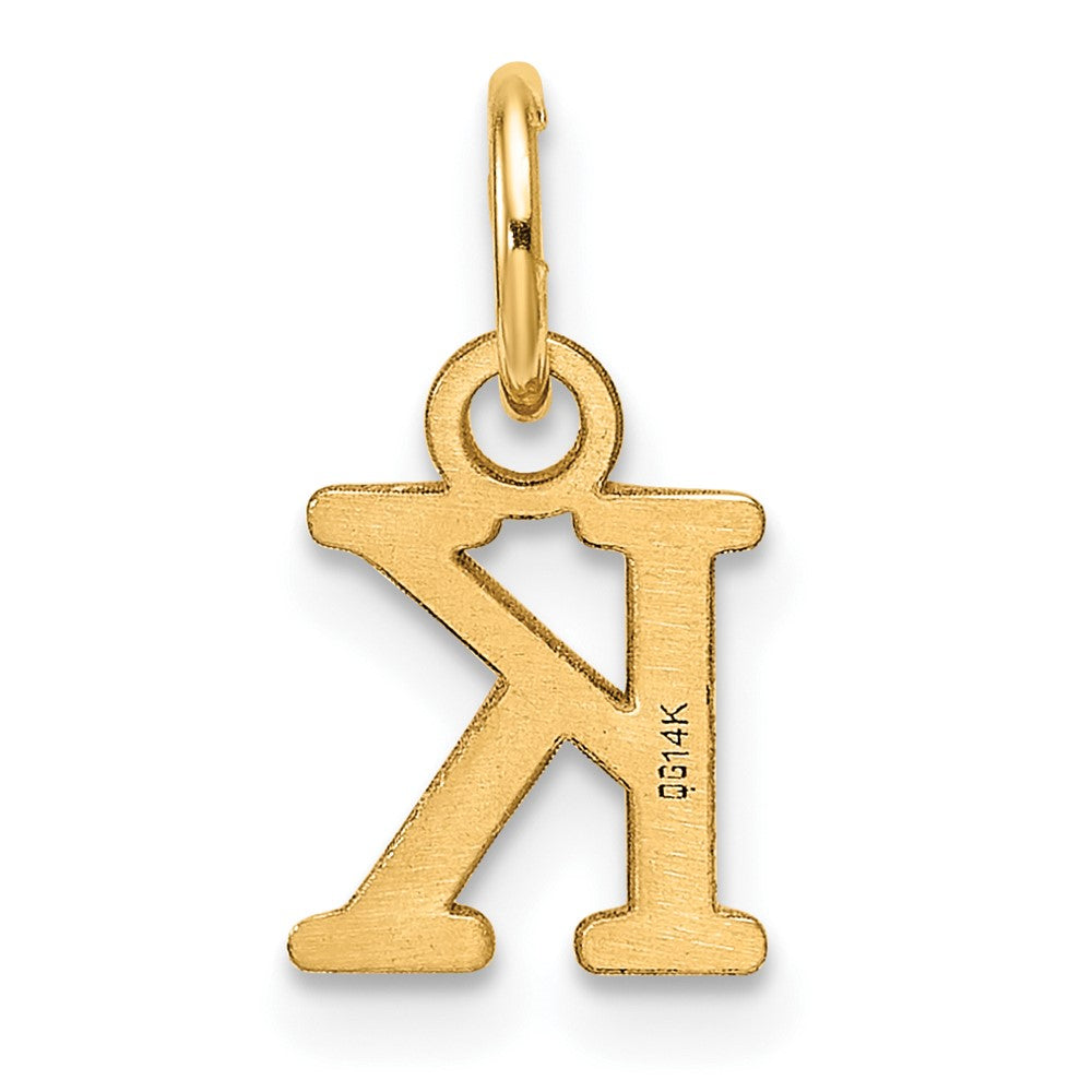 14ky Cutout Letter K Initial Pendant
