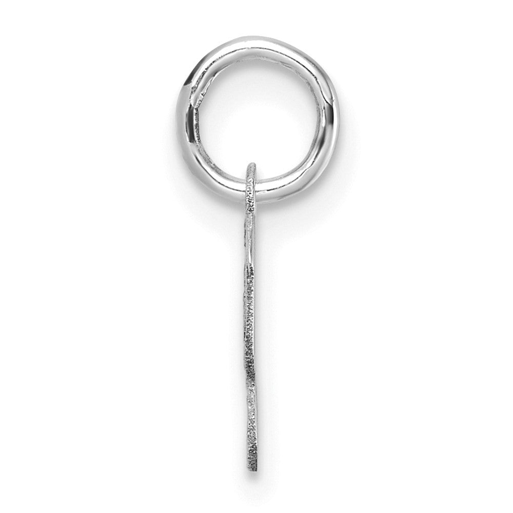 14K White Gold Uppercase Letter Y Initial Charm