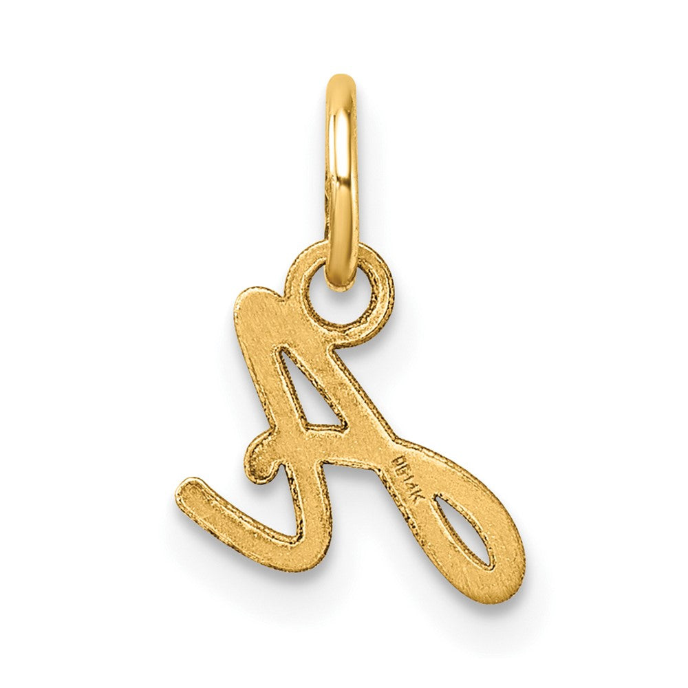 14K Uppercase Letter A Initial Charm