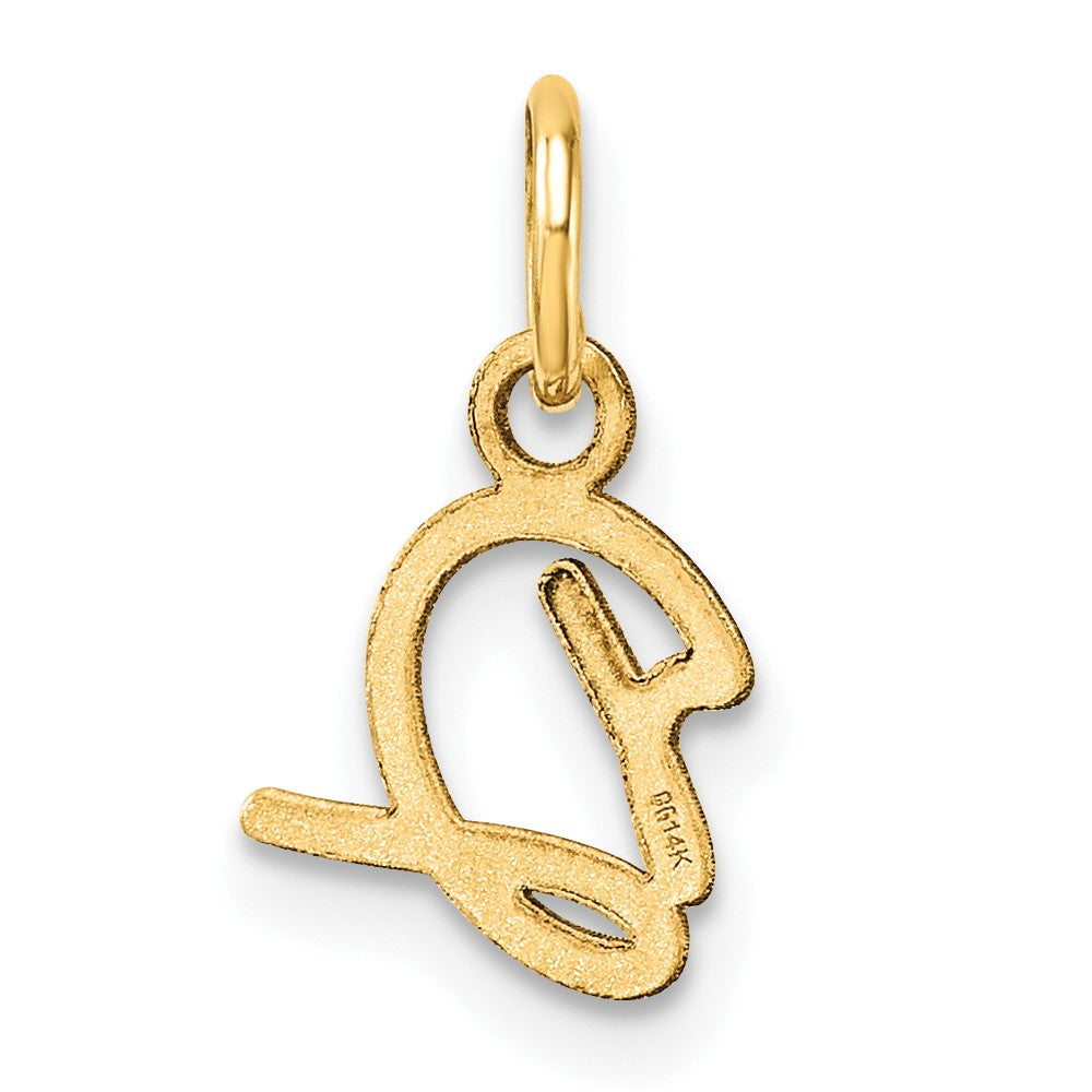 14K Uppercase Letter D Initial Charm