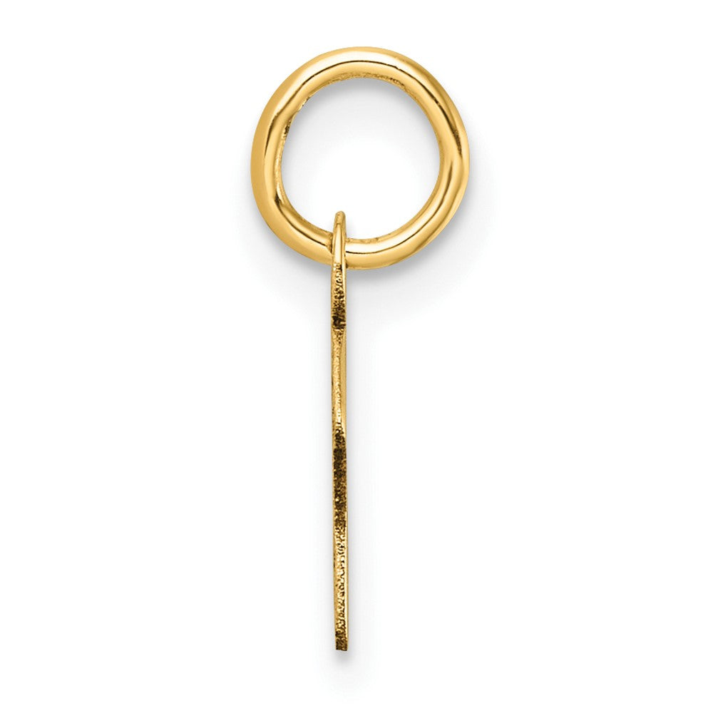 14K Uppercase Letter F Initial Charm