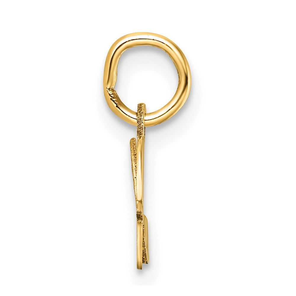 14K Uppercase Letter H Initial Charm