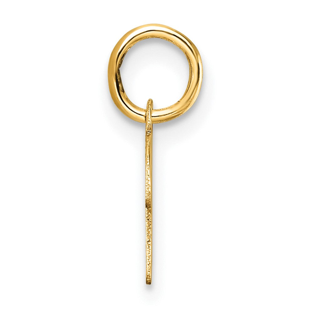 14K Uppercase Letter K Initial Charm