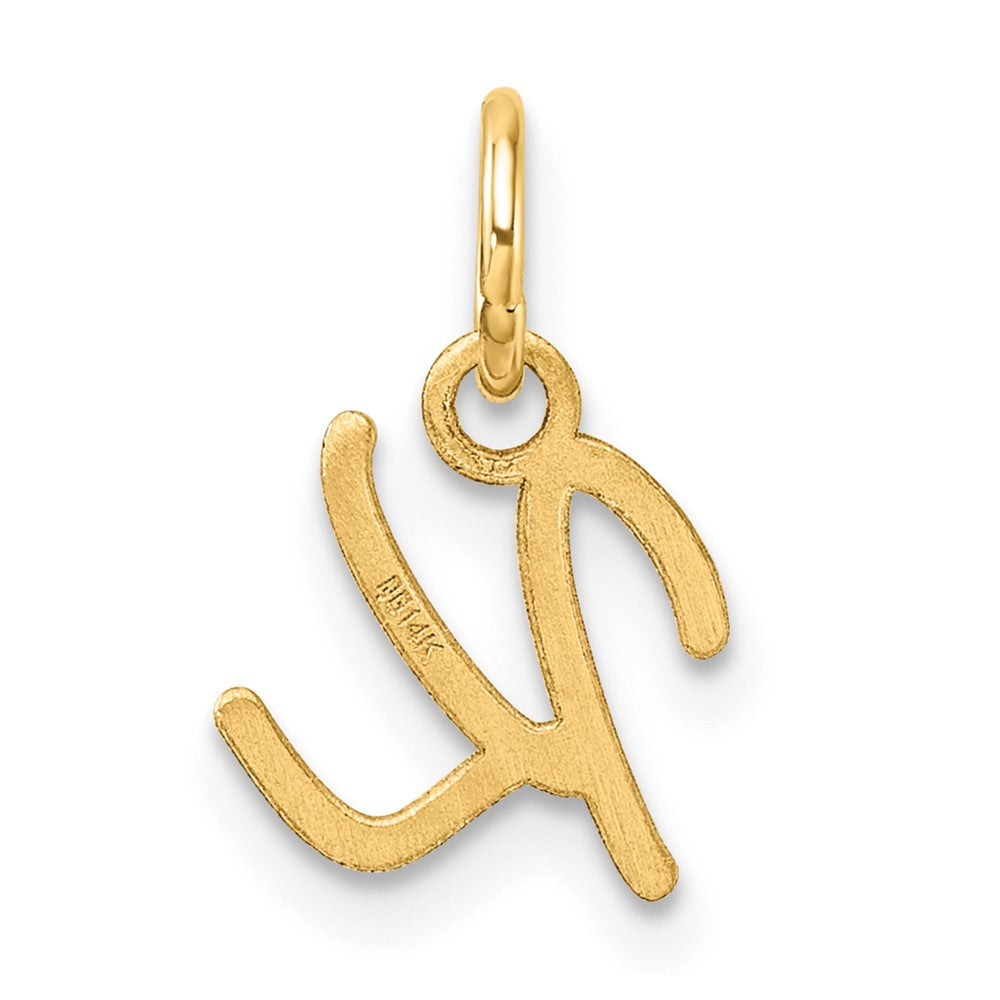 14K Uppercase Letter K Initial Charm