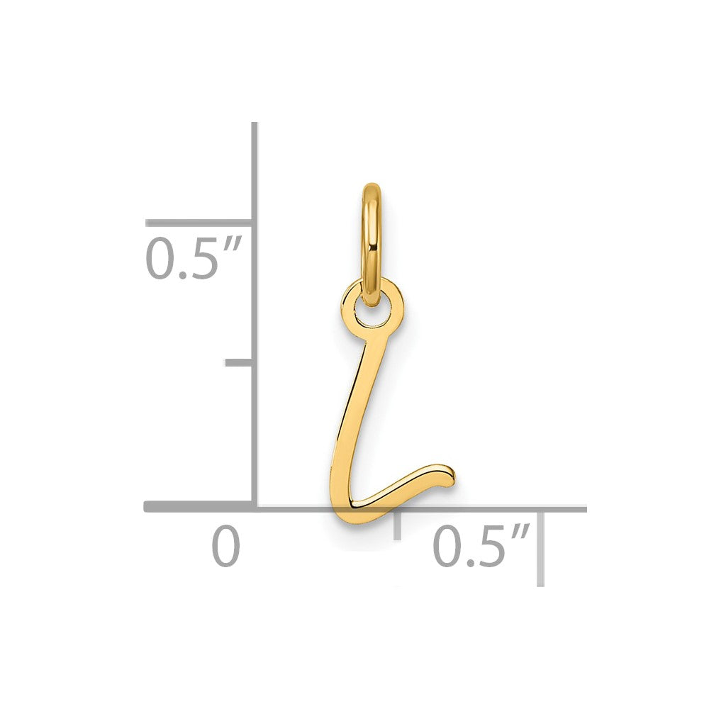 14K Uppercase Letter L Initial Charm