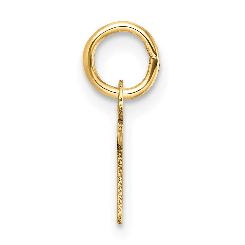 14K Uppercase Letter N Initial Charm