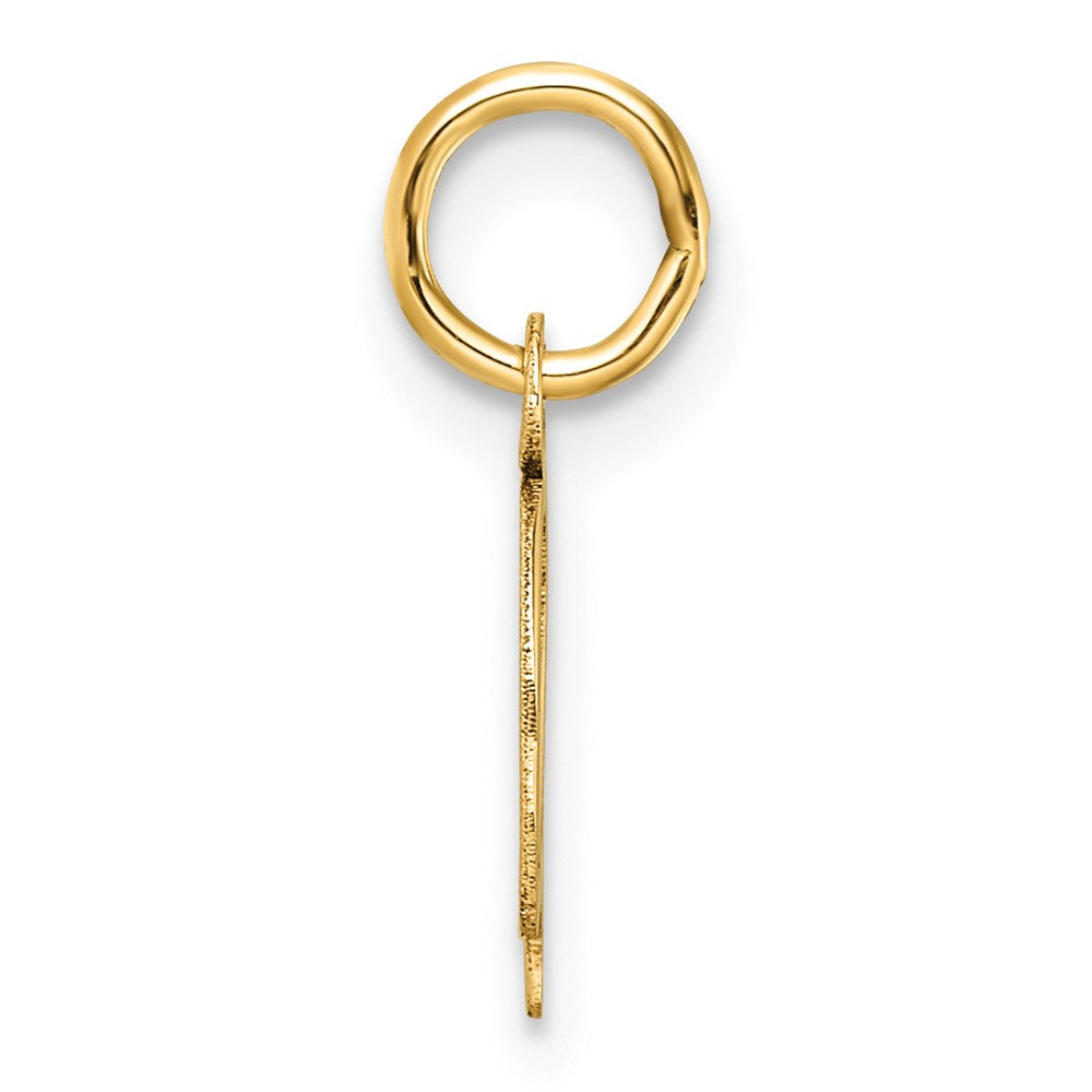 14K Uppercase Letter Q Initial Charm