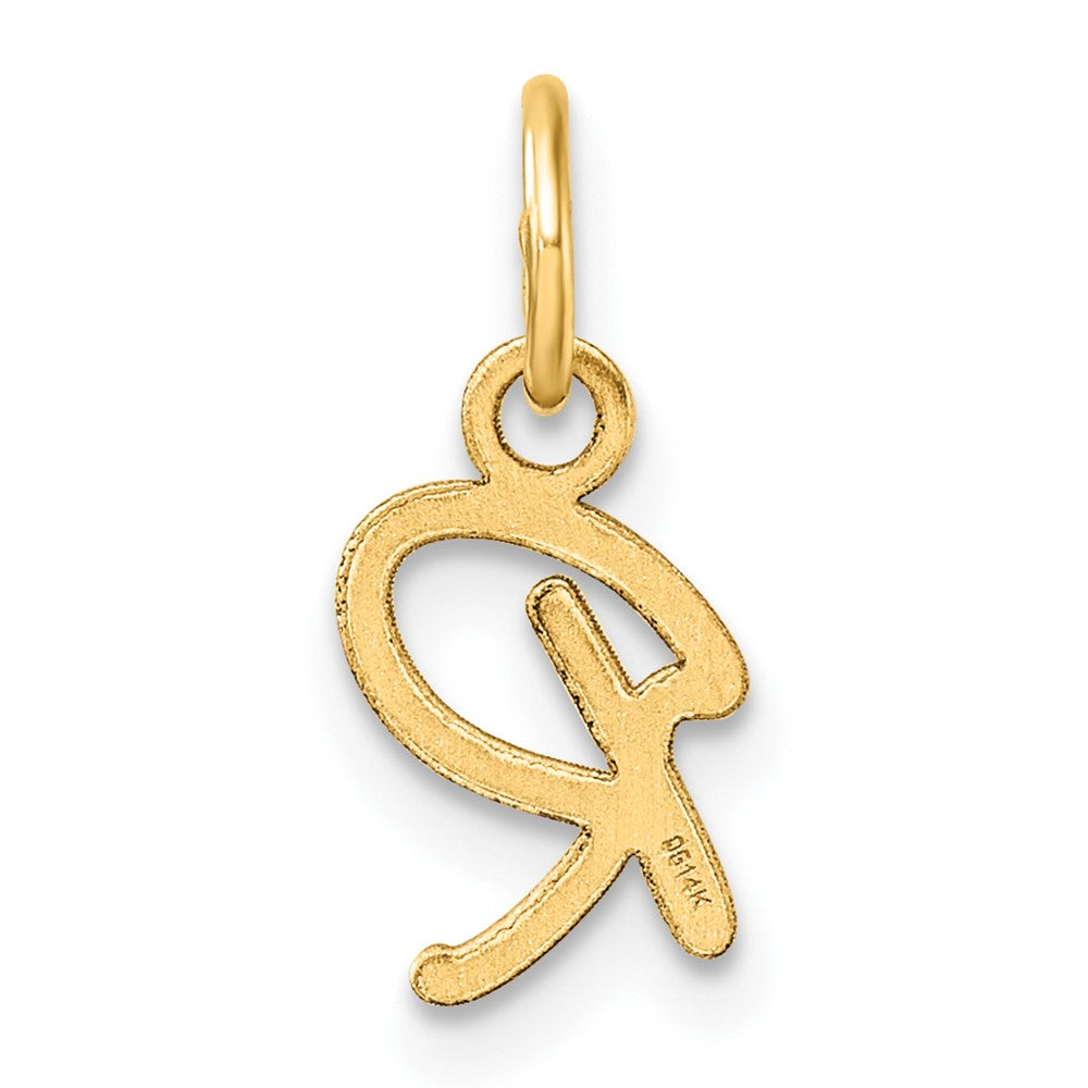 14K Uppercase Letter R Initial Charm