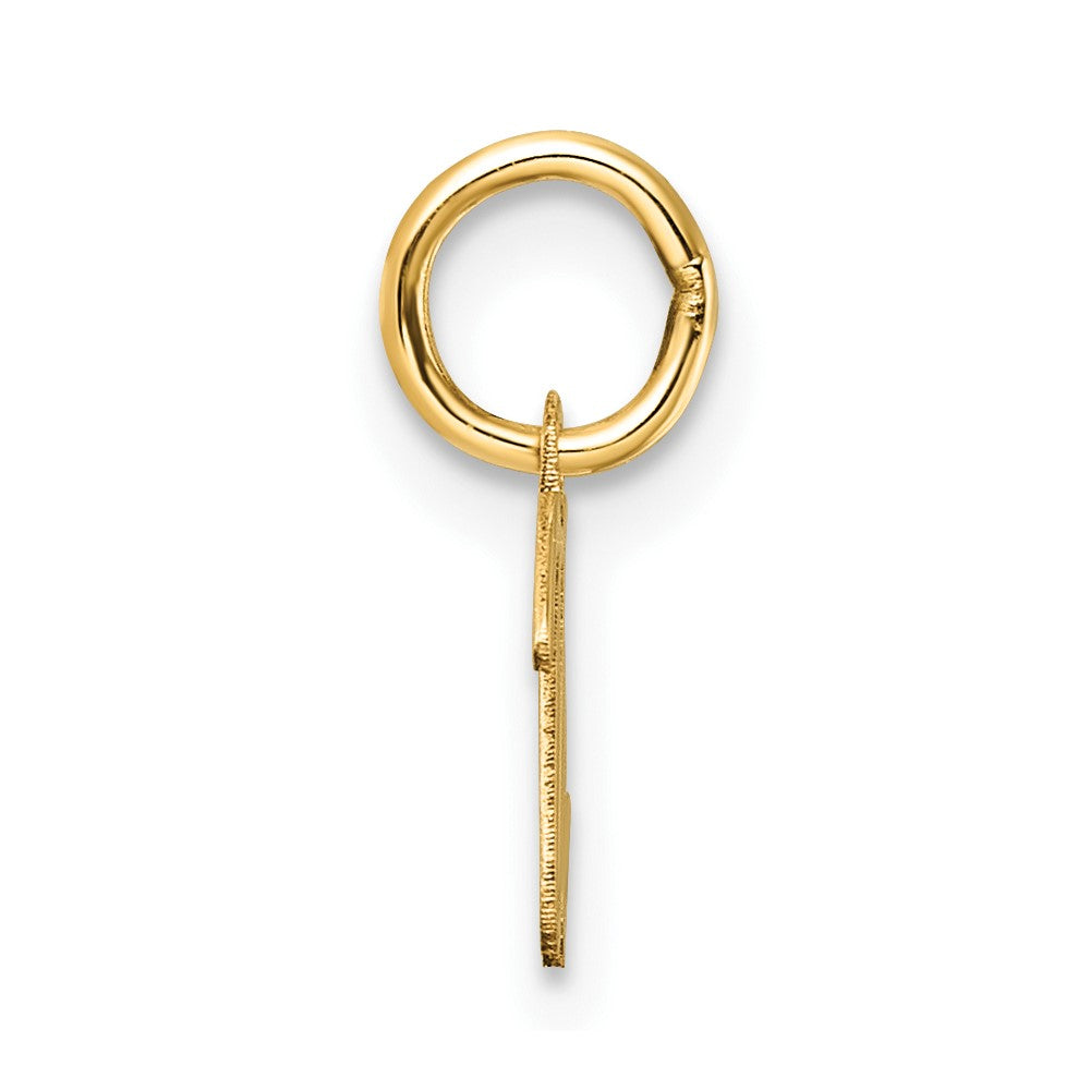 14K Uppercase Letter U Initial Charm