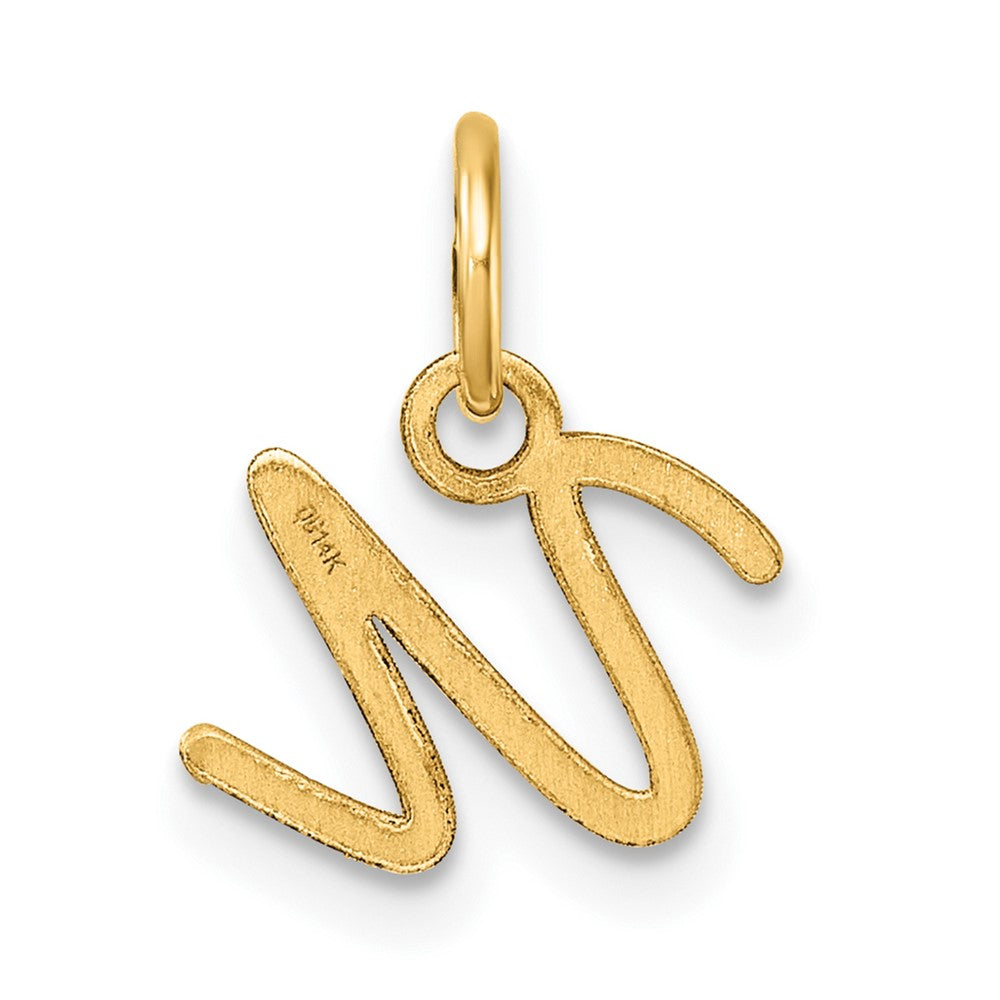 14K Uppercase Letter U Initial Charm