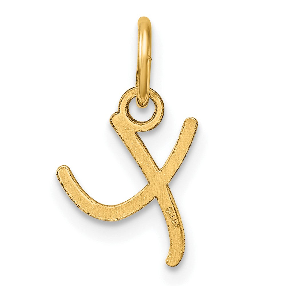 14K Uppercase Letter X Initial Charm