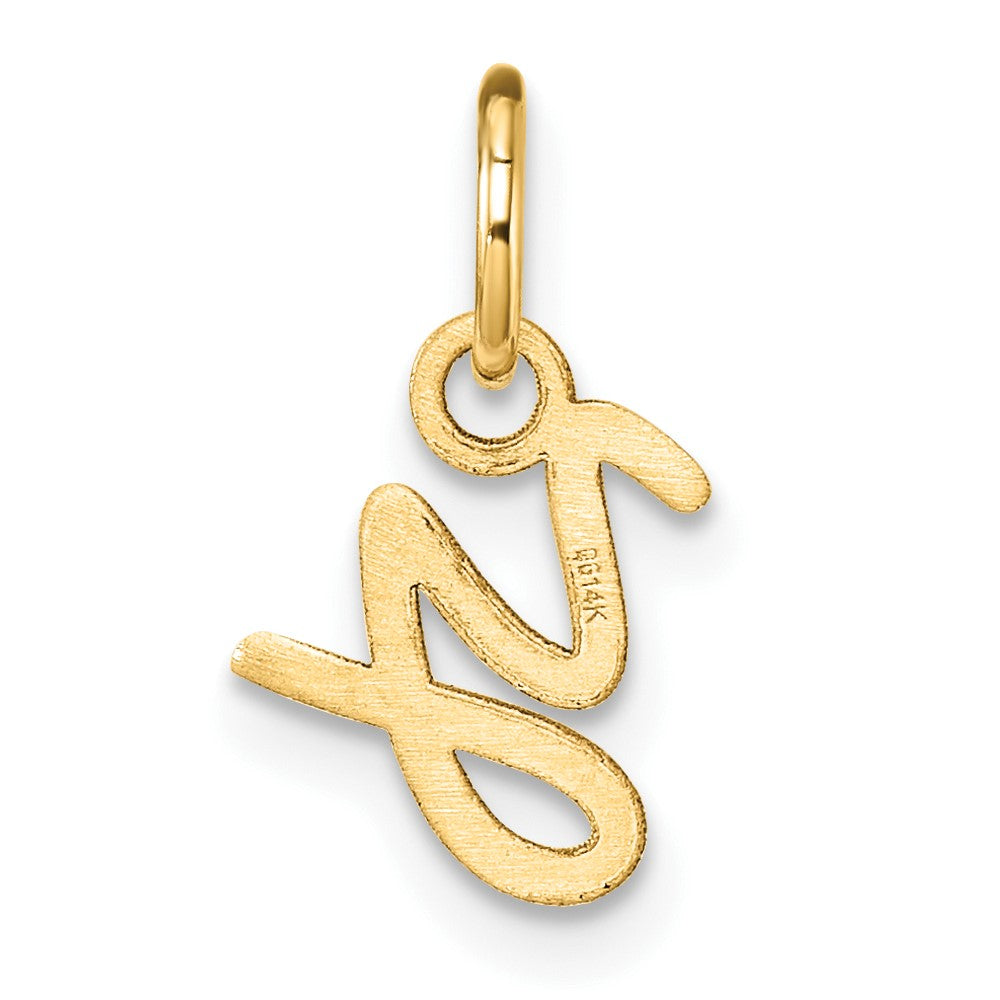 14K Uppercase Letter Y Initial Charm