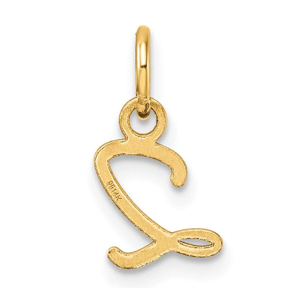14K Uppercase Letter Z Initial Charm