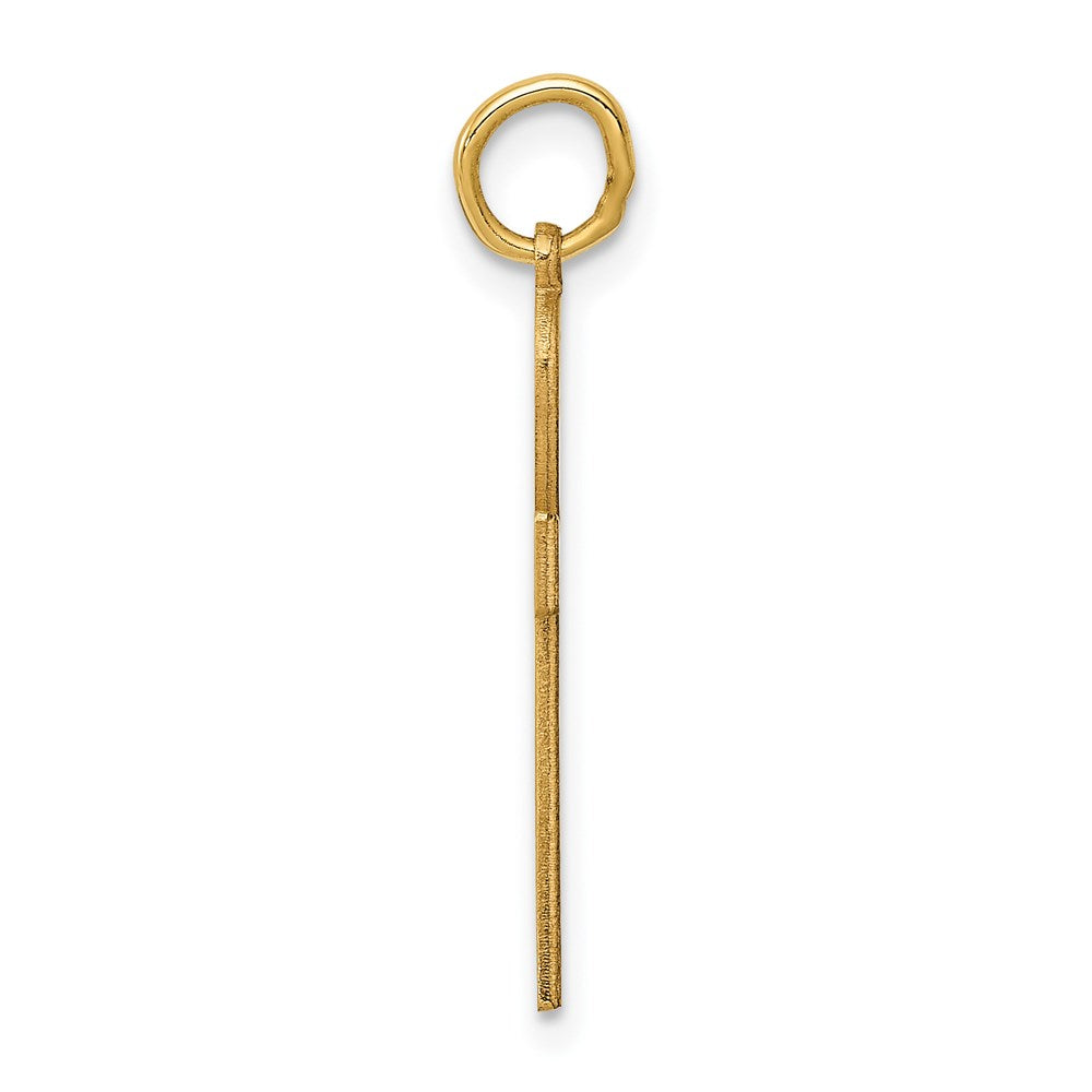 14K Laser Designed Ankh Cross Charm